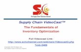 Supply Chain VideoCast™ - scdigest.com · Key Questions to be Answered • What’s the difference between Inventory Management and Inventory Optimization? • What are the different