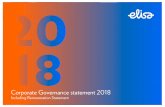 Elisa - Corporate Governance statement 2018 · E orpor v 30.1.2019 16:25 3 Corporate Governance statement Introduction Descriptions of governance Elisa’s governance structure Shareholders