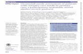 Open Access Protocol Decisional needs assessment of ... · 2 bujold M etal Open 20177:e016400 doi:101136bmjopen-2017-016400 Open Access not fully capture the complex care needs experience