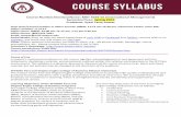 Course Number/Section/Name: MKT 4335-01 ... - cis.wtamu.edu · 2 Course Description Prerequisite: MGT 3330, senior. Analysis of theory and practice of management as related to functions