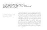 Echocardiographic determination of the etiology of sever ... · Echocardiographic determination of the etiology of sever mitrae l regurgitation Fernando Morcerf M.D, . Ernesto E.