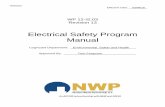 Electrical Safety Program Manual - wipp.energy.gov · The electrical safety program shall apply to all WIPP organizations and subcontractors and any individual performing electrical