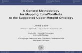 A General Methodology for Mapping EuroWordNets to the ... · Motivation Existing Mappings Creating the Mapping Conclusion A General Methodology for Mapping EuroWordNets to the Suggested