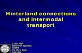 Hinterland connections and intermodal transportsiteresources.worldbank.org/INTTRANSPORT/Resources/336291... · Hinterland Transport 22 Statement This presentation is based on the