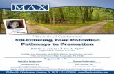 14th Annual Conference MAXimizing Your Potential: Pathways ... · MAXimizing Your Potential: Pathways to Promotion March 27, 2019 | 9 am to 4 pm Registration starts at 8:30 am Holiday