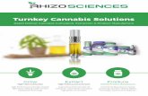 Turnkey Cannabis Solutions - rhizosciences.com · turnkey packages to help entrepreneurs easily enter new markets with confidence. We offer 3 turnkey cannabis production solutions