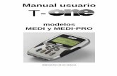 Manual usuario T- - I-Tech Medical Division (T-ONE Medi-Pro ES... · • Electrodos de goma para iontoforesis medidas: 60x80mm, 80x120mm•; • Fajas elásticas para contención