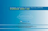 Volume 5 DERA GHAZI KHAN - Bureau of Statistics Punjab · Volume 5 DERA GHAZI KHAN. Multiple Indicator Cluster Survey (MICS) Punjab 2007-08 VOLUME -5 DERA GHAZI KHAN GOVERNMENT OF