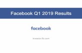 Facebook Q1 2019 Results - s21.q4cdn.com · activities on Facebook. Beginning in Q3 2018, our DAU metrics reflect an update to our calculation methodology to exclude certain data