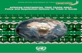 AFRICAN CONTINENTAL FREE TRADE AREA: Policy and ... · 1 INTRODUCTION Trade has been the motor of economic, social and political integration of African countries for many centuries