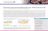 Immunometabolism Research - vincibiochem.it · Immunometabolism Research Focus: Cell Metabolism & NAD+ Metabolism Immunometabolism is a research field that provides new insights into