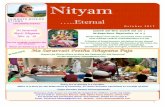 Nityam - chinmayaottawa.comchinmayaottawa.com/cb9site/wp-content/uploads/2018/09/Nityam_October... · energizing the Yantra. My thoughts are with you all. May Mother Saraswati and