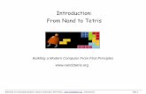 Introduction: From Nand to Tetris - Clark Ujmagee/cs140/slides/cs140-Intro-nand2Tetris.pdf · Introduction: From Nand to Tetris. Elements of Computing Systems, Nisan & Schocken, MIT