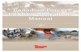 Canadian Forces EXPRES Operations Manual - CFMWS · 1. The 5th Edition of this CF EXPRES Operations Manual has been prepared to provide instruction and guidance for the delivery of