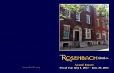Annual Report rosenbach.org Fiscal Year July 1, 2015 ... · Oddities of Alice: Potions, Poisons, and Pathology,” a program hosted by the Mütter Museum. The program featured Mütter