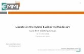WG euro RFRs Update on the Euribor hybrid methodology · HETP N of transactions • EMMI has gained further visibility on the market underpinning Euribor during the Pre-Live Verification