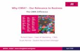Why CIMA? – Our Relevance to Business€¦ · Marketing for Growth ‘I looked into the other accounting qualifications and found that CIMA’s emphasis on business really appealed