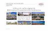 Church of England Gap Year Scheme - europe.anglican.org · interns in 2015-2016 and 2016-2017 St Michael's, Paris (France), which is new to the scheme Christ Church, Vienna (Austria),