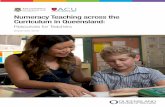 Numeracy Teaching across the Curriculum in Queensland · numeracy across the curriculum in Queensland schools (both primary and secondary) by developing and making readily available,