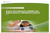 Core Academic Skills for Educators: Mathematics · 2 Welcome to the Praxis Study Companion Welcome to The Praxis®Study Companion Prepare to Show What You Know You have been working