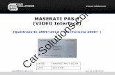video interface for maserati manual - f00.psgsm.net MASERATI PAS-T (VIDEO Interface) (Quattroporte 2009~2013