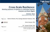 Cross-Scale Resilience · But how can we use cross-scale resilience concepts to better support Constituent and SoS design and evaluation and thereby co-evolve more operationally relevant