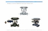 Cage Guided Globe Control Valves · enter between the cage plug and the cage. The actuator is adopted a compact and powerful diaphragm The actuator is adopted a compact and powerful