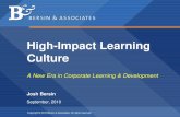 High-Impact Learning Culture - joshbersin.com · Learning Culture Knowledge Sharing
