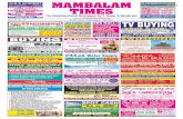 MAMBALAMmambalamtimes.in/admin/pdf/1391787944.08.02.2014.pdf · Mambalam, next to AMR Thirumana Mandapam) has organized a special program from 6.30 p.m on Sunday, Feb. 9 on the occasion
