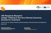 The Services Research Company - Accenture · The Services Research Company HfS Research Blueprint: Design Thinking in the As-a-Service Economy Excerpt for Accenture A study on the