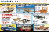 CATALOG OF SAVINGS 2019 - modelexpo-online.com · CATALOG OF SAVINGS 2019 Visit ModelExpo-Online.com for more! Tools s Kits s Paint & More s We cover all your modeling needs Order