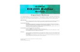 DX200 Editor - cyborgstudio.com · Each DX200 File can contain up to 64 patterns, and these can be called up at any time with the Open command. (Also see Calling Up Patterns from