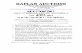 KAPLAN AUCTIONS - aleckaplan.co.za · 10. Payments will only be accepted by the following method:- a) Credit card, b) Internet bank transfer c) Cheque payments are subject to a 10