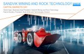 SANDVIK MINING AND ROCK TECHNOLOGY · SANDVIK MINING AND ROCK TECHNOLOGY CAPITAL MARKETS DAY Henrik Ager, Business Area President, Sandvik Mining and Rock Technology. Patrick …