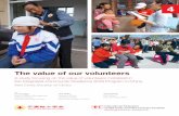 The value of our volunteers - ifrc.org China... · earthquake, the Olympics and during the celebration of the 60th anniversary of the founding of PRC. Soon after the Wenchuan earthquake,