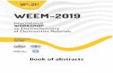Book of abstracts - ipc.bas.bgipc.bas.bg/media/SABITIA/Konferencii/weem_2019/WEEM E_Book_Abstracts... · WEEM-2019 is the ninth successive event of a series of International Workshops
