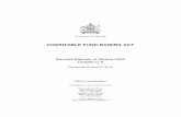 CHARITABLE FUND-RAISING ACT - Alberta · RSA 2000 Chapter C-9 CHARITABLE FUND-RAISING ACT 2 22 Licensing 23 Grounds for refusing a licence, terms and conditions 24 Notice to applicant