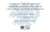 Numerical Time Integration in Hybrid Monte Carlo Schemes ... · Lattice QCDHybrid Monte CarloMolecular dynamics stepGeometric integrationFermionic ﬁelds Physical background Quantum