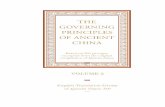 THE GOVERNING PRINCIPLES OF ANCIENT CHINA VOLUME 2《 … · The Governing Principles of Ancient China Volume 2 —Based on 360 passages excerpted from the original compilation of
