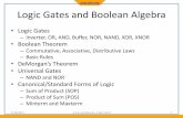 Logic Gates and Boolean Algebra - fke.utm.my Boolean Simplification - Example ¢â‚¬¢Applying boolean theorem