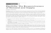 Elasticity: The Responsiveness of Demand and Supply · Elasticity: The Responsiveness of Demand and Supply Chapter Summary Elasticity measures how much one variable responds to changes