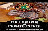 PRIVATE EVENTS - dinosaurbarbque.com · Select-A-Service FULL SERVICE We bring our mobile BBQ pit for on-site cooking. Our pit crew will serve you buffet style. Need extra help? Ask