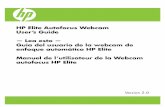 HP Elite Autofocus Webcam User’s Guide — Lea esto — Guía ... fileHP Elite Autofocus Webcam User’s Guide 9 Welcome Congratulations on purchasing the HP Elite Autofocus Webcam.