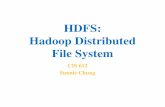 HDFS: Hadoop Distributed File System - cis.csuohio.educis.csuohio.edu/~sschung/cis612/LectureNotes_HadoopFinalWithMapper... · bin/hadoop fs –put localSourcePath hdfsDestinationPath