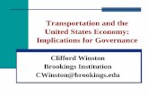 Transportation and the United States Economy: Implications ...€¦ · Transportation and the United States Economy: Implications for Governance Clifford Winston Brookings Institution