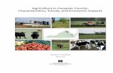 Agriculture in Fauquier County: Characteristics, Trends ... 2014/fauquier Impact Ag... · Fauquier County has a diversified economy built on numerous small businesses. Unlike many