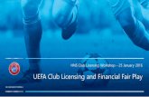 UEFA Club Licensing and Financial Fair Play - hns-cff.hr · UEFA licence CLUB NA SPORTING RESULT LICENSING DECISION FC Daugava LVA Finished 5th in the league. Could have qualified