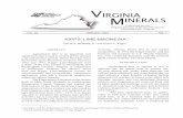 Final Kipps Va Min - Dept of Mines Minerals and Energy 50_1.pdf · of high calcium limestone approximately 8 to 10 inches thick, overlain by a layer of coke approximately 4 to 5 inches