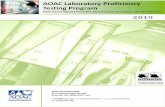 Program - aoac.org · programs. Cancellations Notify AOAC by email, LPTP@aoac.org, at least 30 days prior to a scheduled shipment with your Site ID, lab name, and reason why your