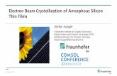 Electron Beam Crystallization of Amorphous Silicon Thin Films · © Fraunhofer FEP page 2 Fraunhofer Institute for Organic Electronics, Electron Beam and Plasma Technology FEP